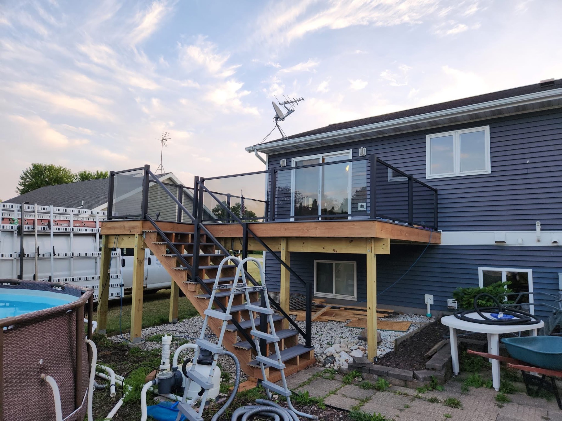 Two-Story Deck w/ Stairs